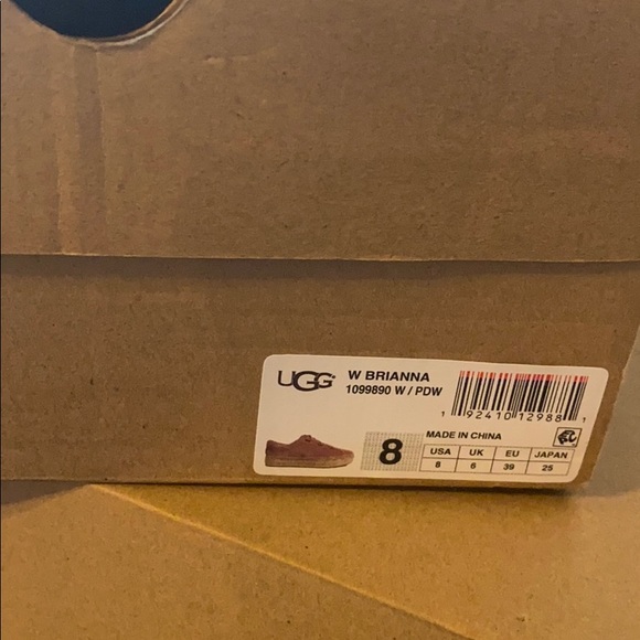 UGG Brianna Dusty Rose Suede Espadrille Sneakers - Picture 2 of 4